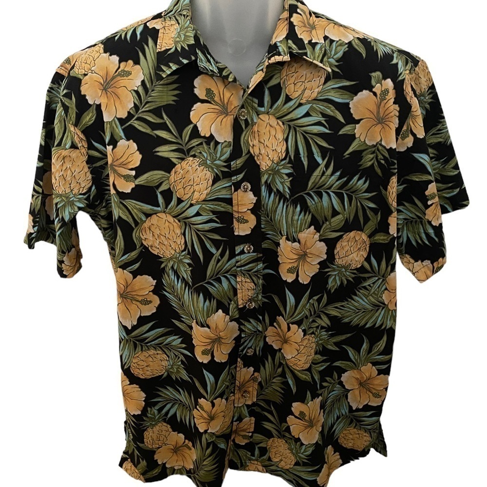 COOKE STREET Honolulu Aloha Hawaiian Pineapple Shirt Men M Medium